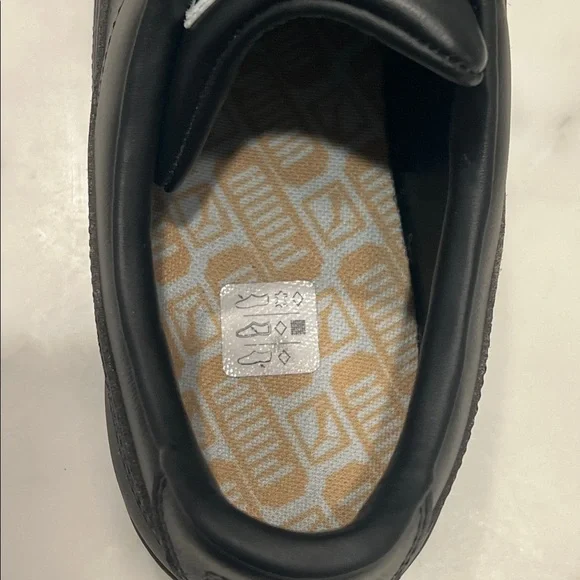 Puma Men's Black Leather Sneakers 12 - Picture 6 of 11